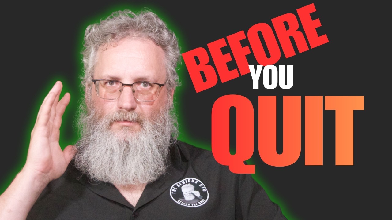 Before you quit your job