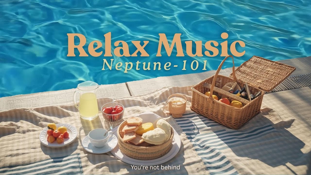 Relaxing Pool Picnic 🧺🌊 Moving Water Ambience | Lo-Fi Chill & Summer Vibes
