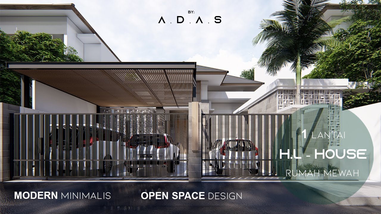 Desain Rumah Modern Minimalis // Open space house design