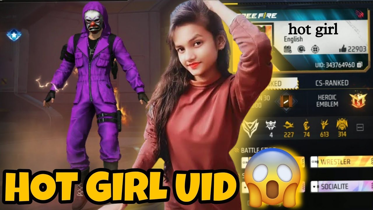 FREE FIRE HOT 🔥 GIRLS UID 😱 90LV ID S FREE FIRE A3,A5,A6,A7,J2,J5,J7,S5,S6,S7,S9,A10,A20,A30,A50,A70