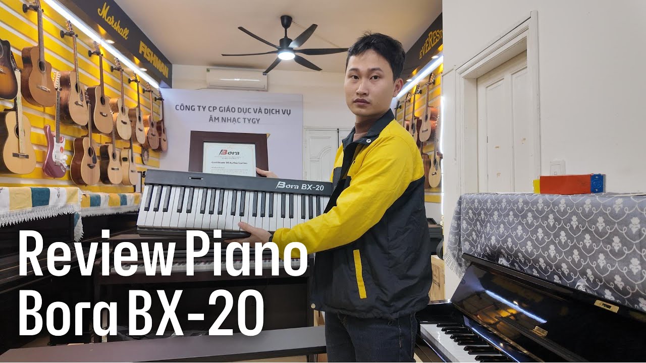 Review, Unbox đàn Piano gập giá rẻ dành cho người mới chơi | Bora BX-20 | Tygy Music