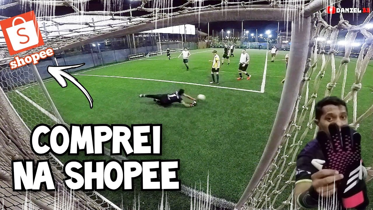 GOLEIRO DE ALUGUEL, JOGUEI COM A LUVA DA SHOPEE ( ADIDAS PREDATOR )
