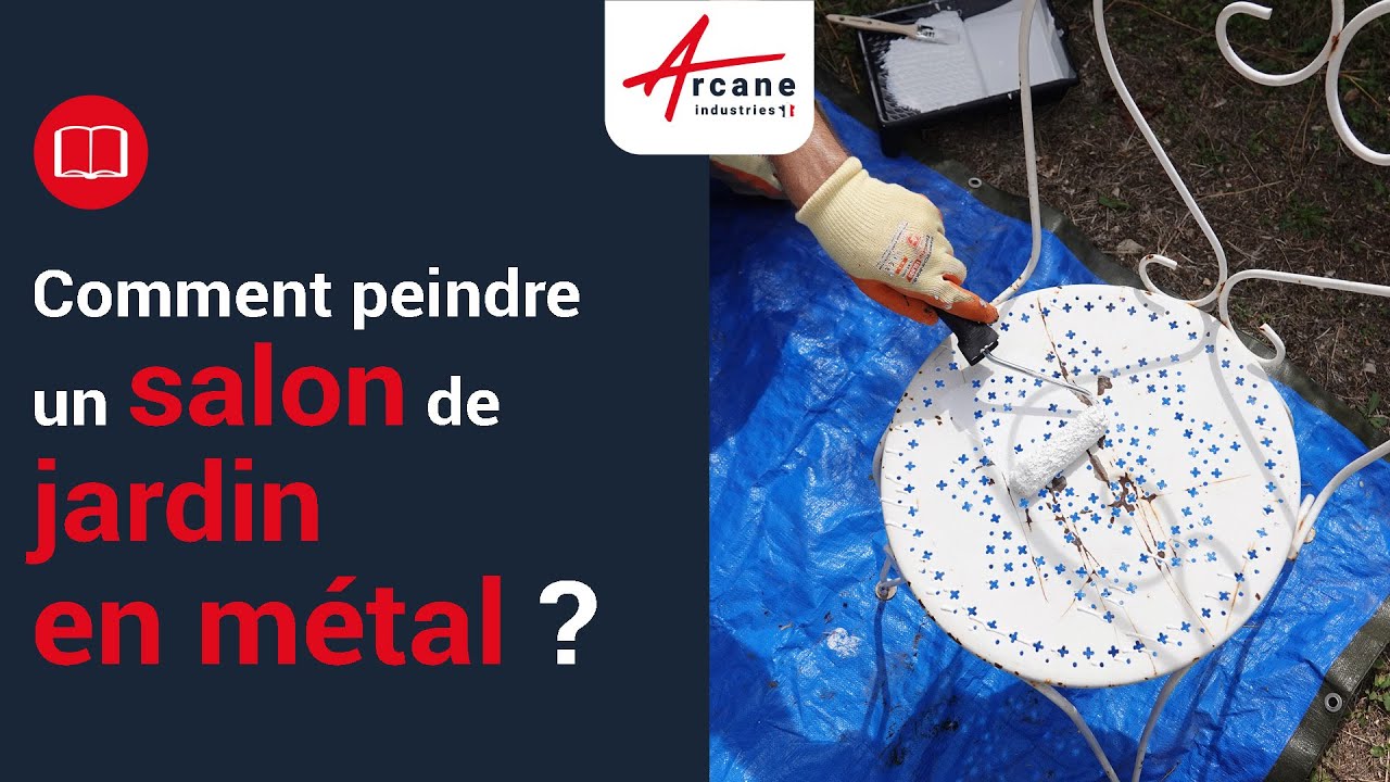 Peindre un salon de jardin en métal avec la bonne peinture