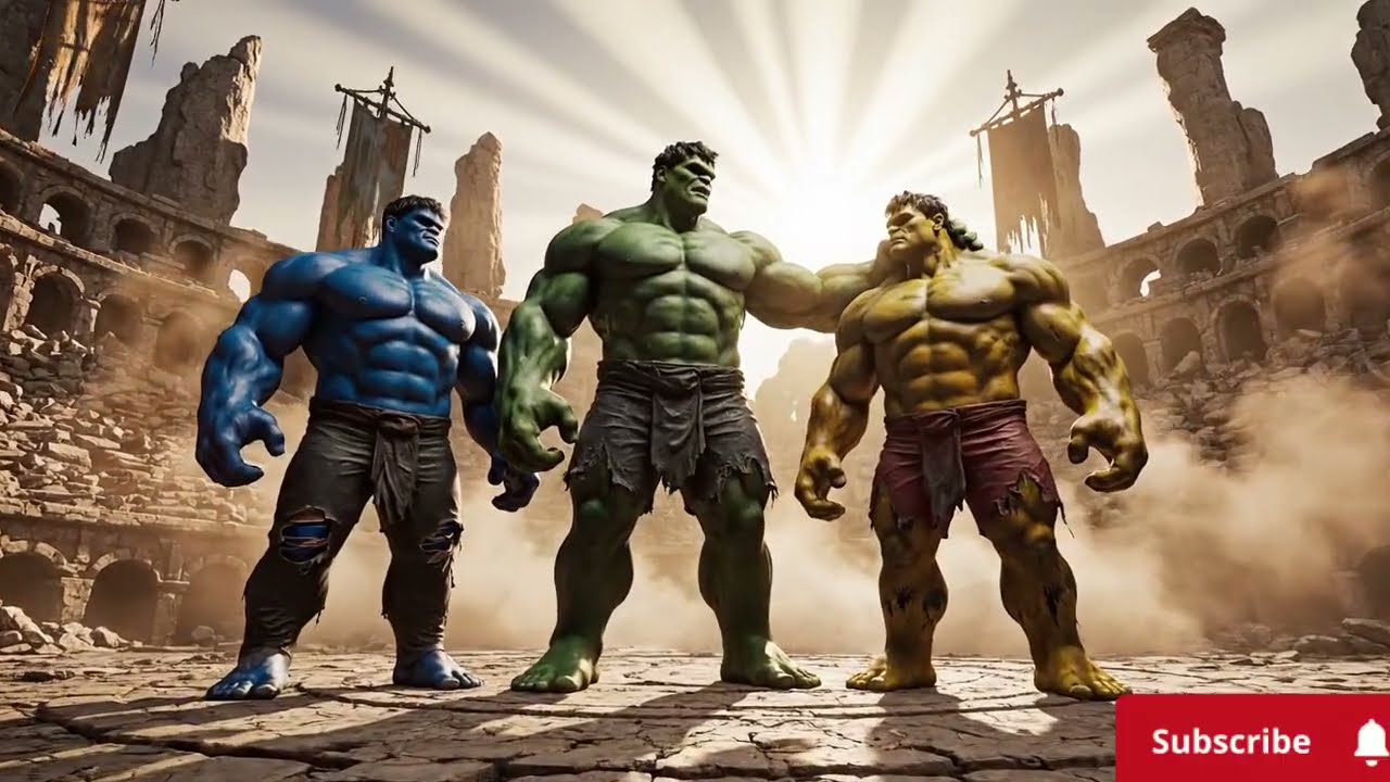 Unexpected Team Up ❤️ Green Hulk Vs Red Hulk Fight||Joker Venom And Spider man Team Up ❤️