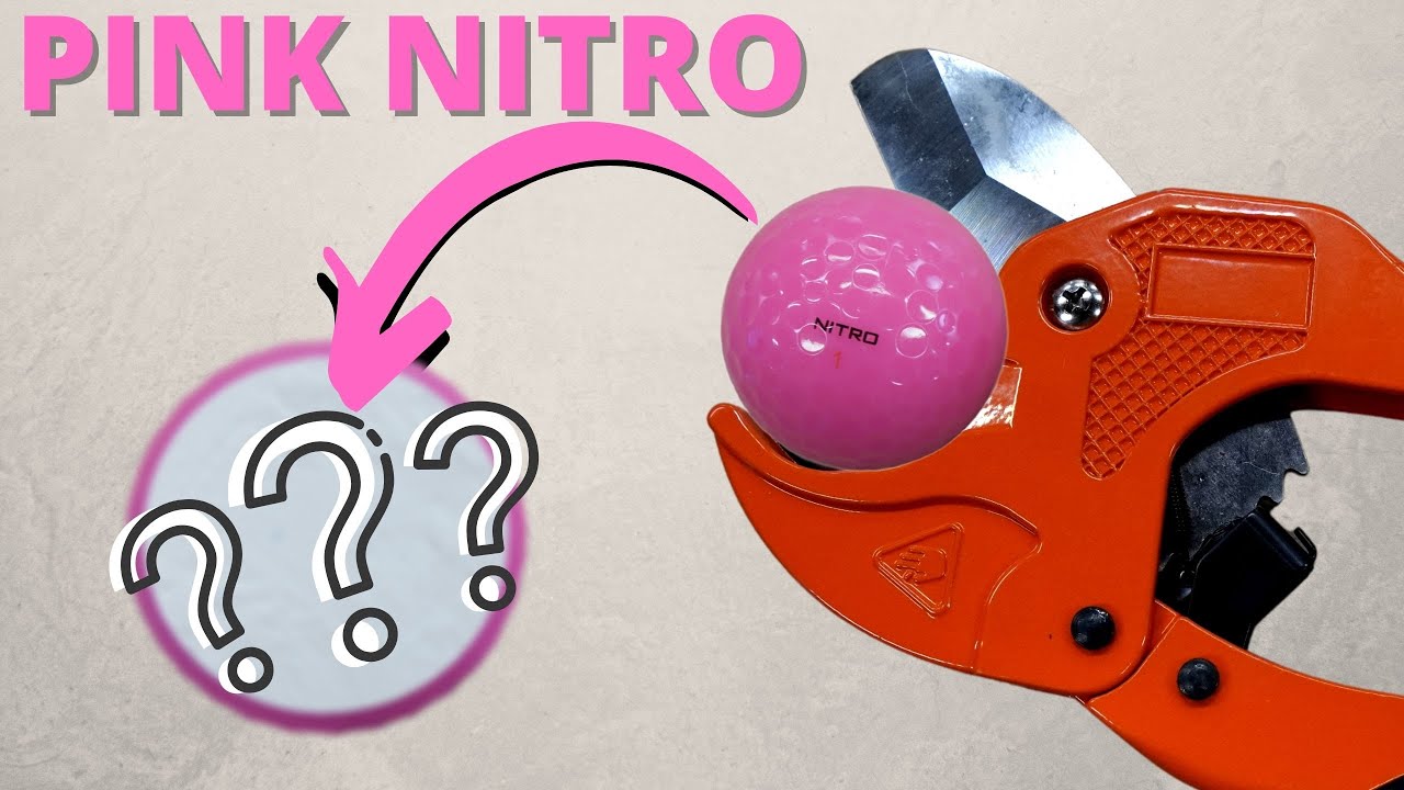WHAT'S INSIDE A PINK NITRO GOLF BALL? #Shorts