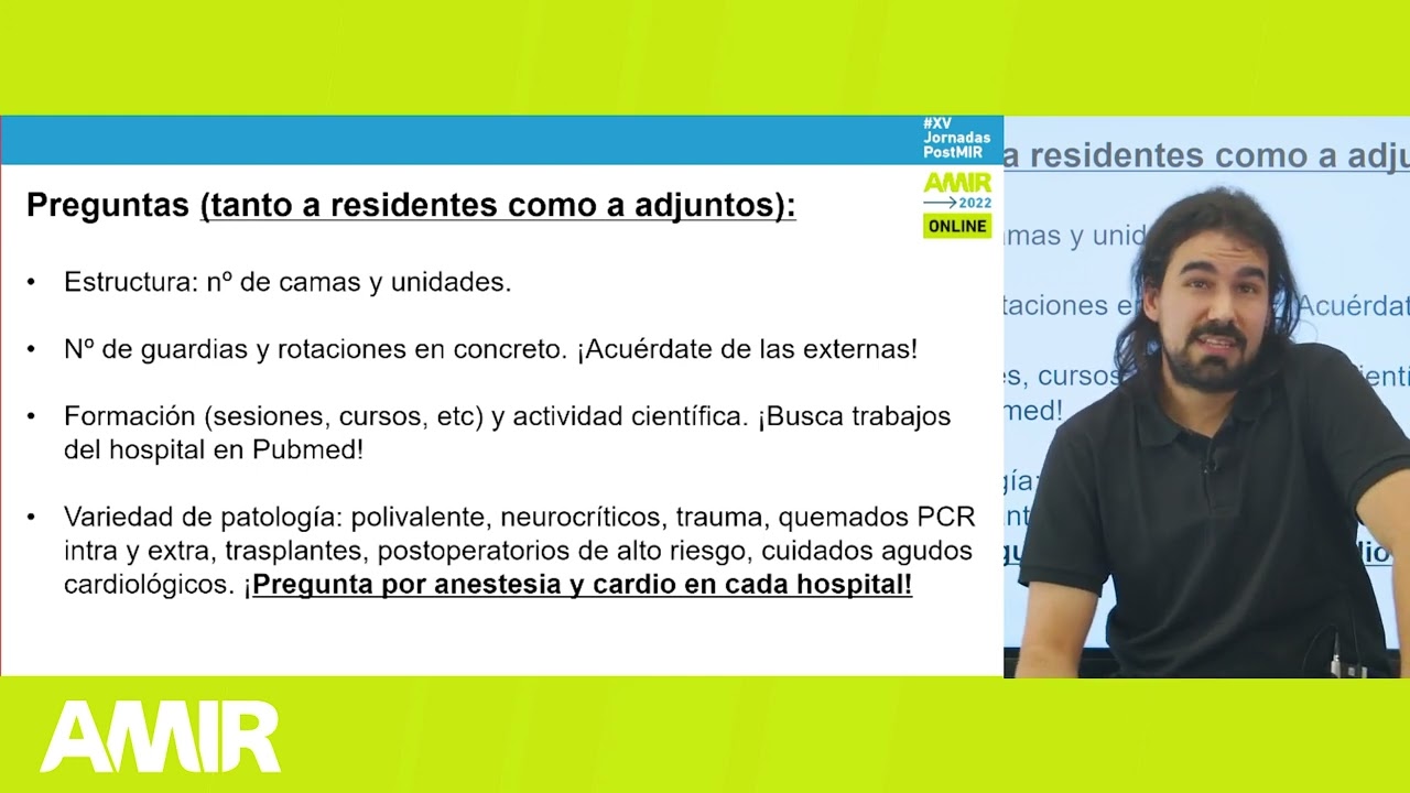 XV Jornadas PostMIR AMIR | Medicina Intensiva - Javier Rábano