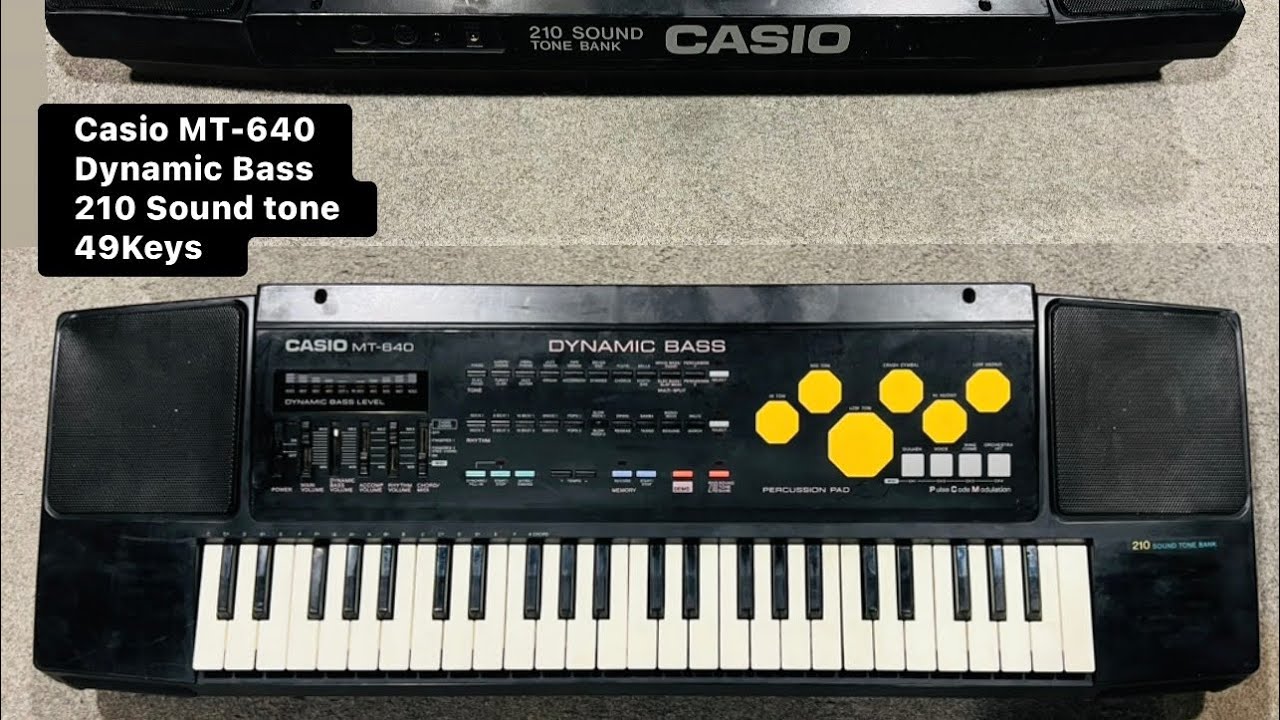 Casio MT-640 Dynamic bass 210 Sound tones 49keys ( Wilsons music instruments whatsapp no 03371476660