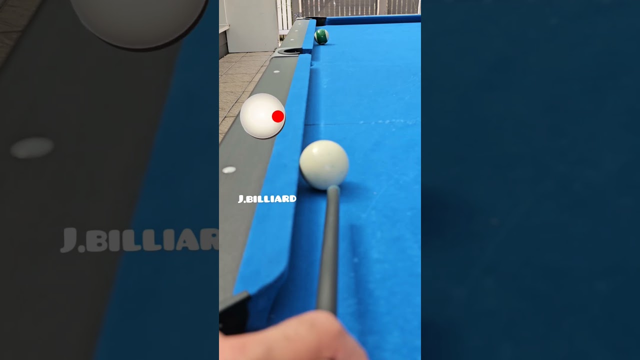 Zastosowanie wszystkich obrot&oacute;w do bili białej, gdy kula jest zamrożona na bandzie #bilard #8ballpool #9ballpool