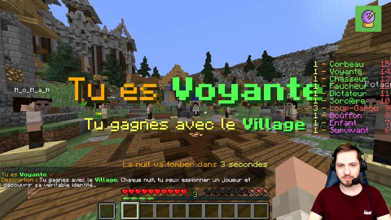 VOD - Terracid // Loup Garou Minecraft ft. Squeezie, Potatoz, Gotaga, Sofyan, etc