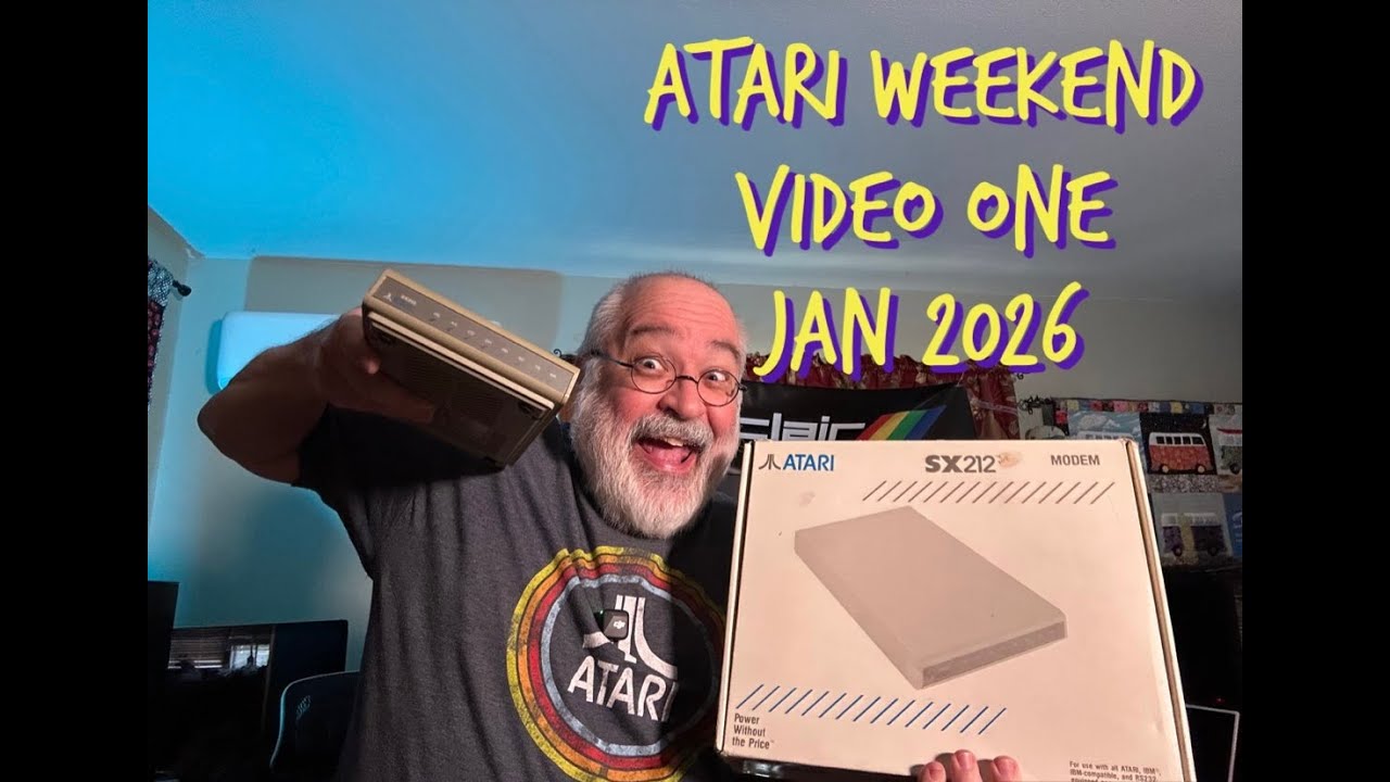Выходные Atari - Видео №1 - Январь 2026 - Распаковка - Чат - Пошаговая сборка - Модем SX212