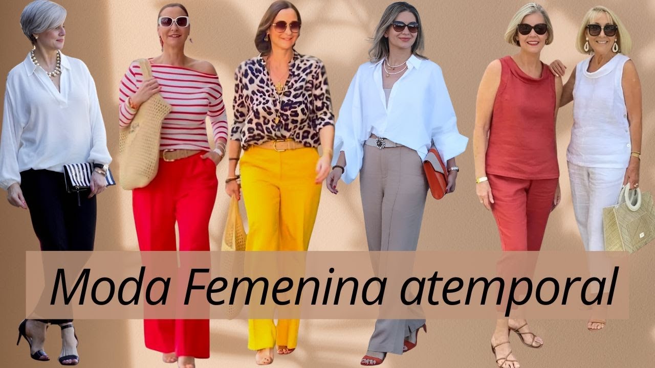Moda femenina atemporal. C&oacute;mo vestir bien a los 50 y 60 o 70 a&ntilde;os #moda #modafeminina #fashionstyle