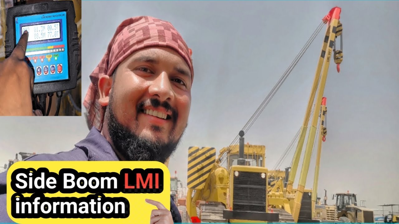 Load moment indicator for pipelayer!!side boom safe load indicator!!side boom operator training