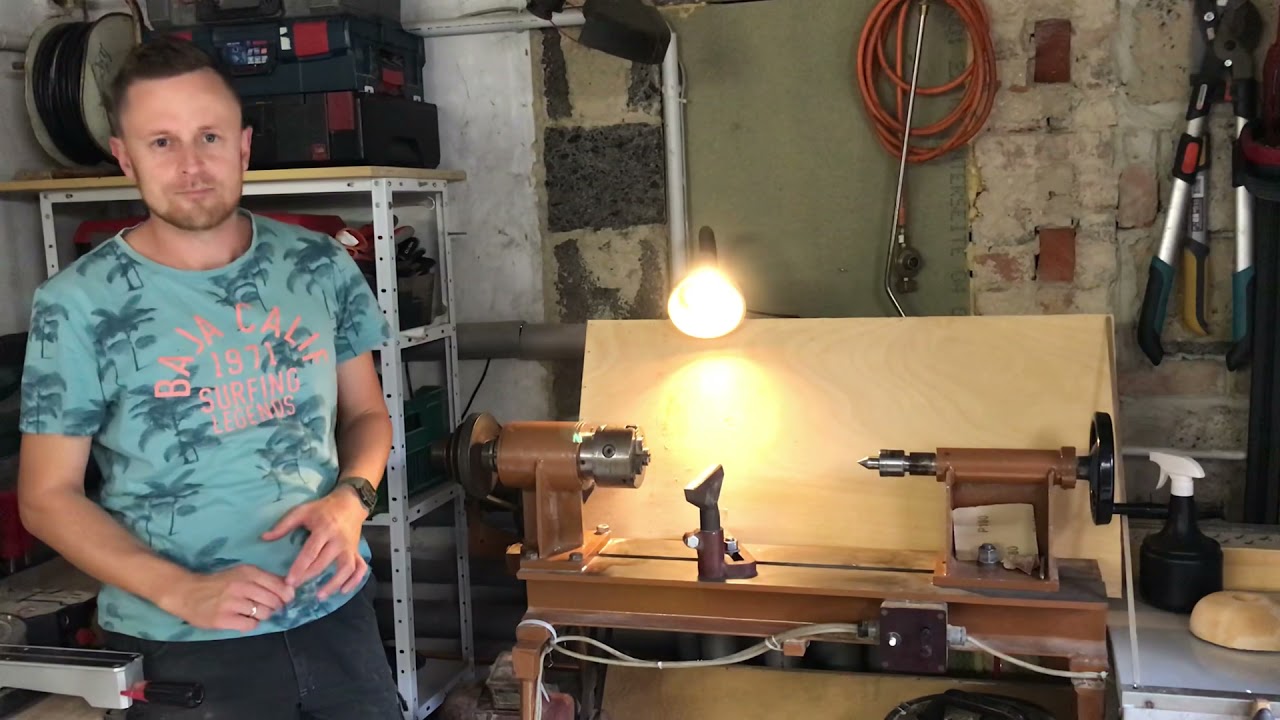 Meine Drechselbank - mit angebauter Kupplung!