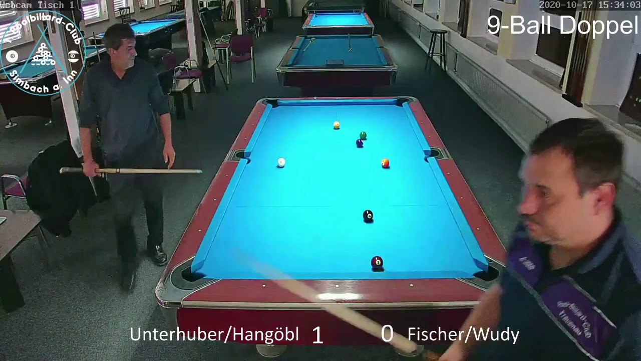 1. PBC Simbach 2, Kreisliga Ndb S&uuml;d, 1. Spieltag gegen ABC Frauenau, 9-Ball Doppel