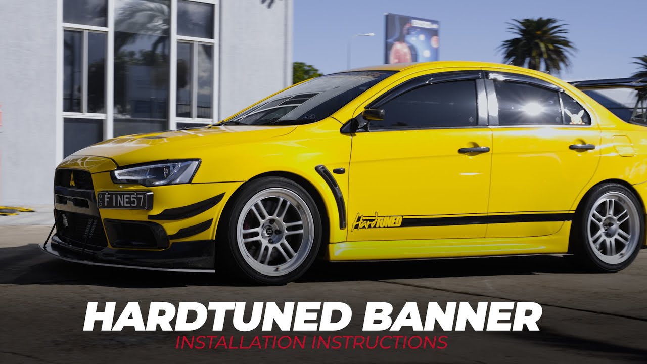 How to install a vinyl window banner!