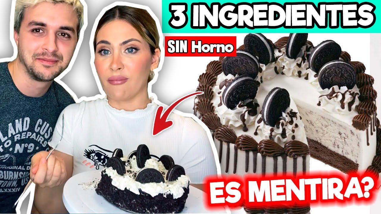 DESMINTIENDO RECETAS VIRALES: PASTEL DE OREO DE 3 INGREDIENTES SIN HORNO ¿Será Verdad?
