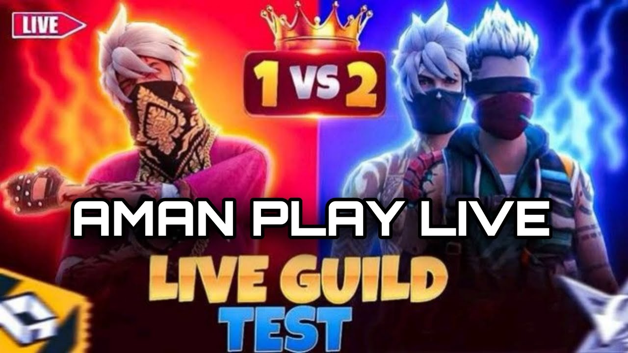 Guild Test Live 🔥 1v2–1v6 😱 | Pro vs Subscribers | Aman Play Live