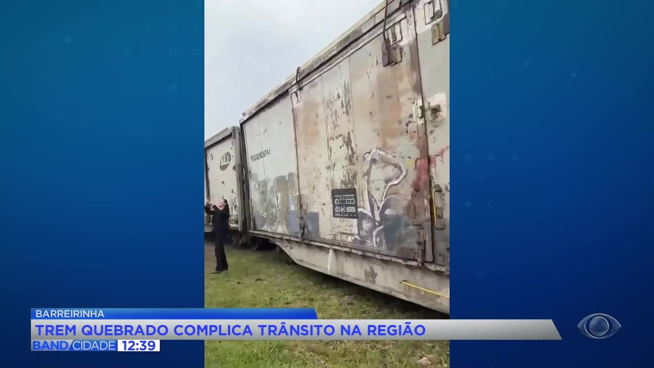 Trem quebrado complica trânsito na região do Barreirinha