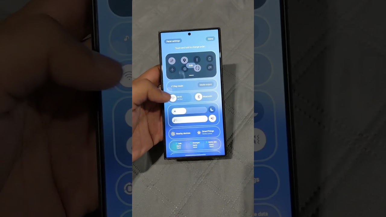 How to get old One UI 6 Quick panel in Samsung phone? View notifications and Quick Settings together
