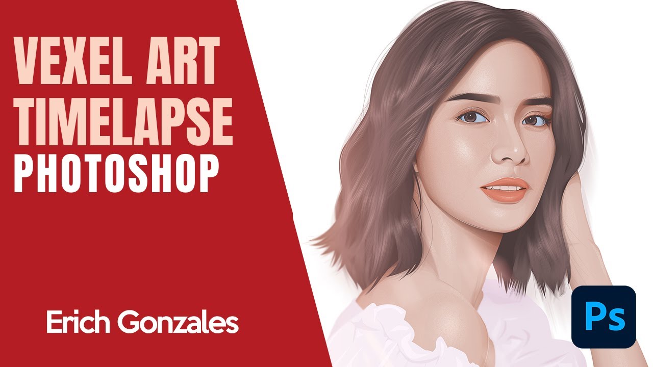 VEXEL ART TIMELAPSE | Alpha Masking [Adobe Photoshop] - Erich Gonzales