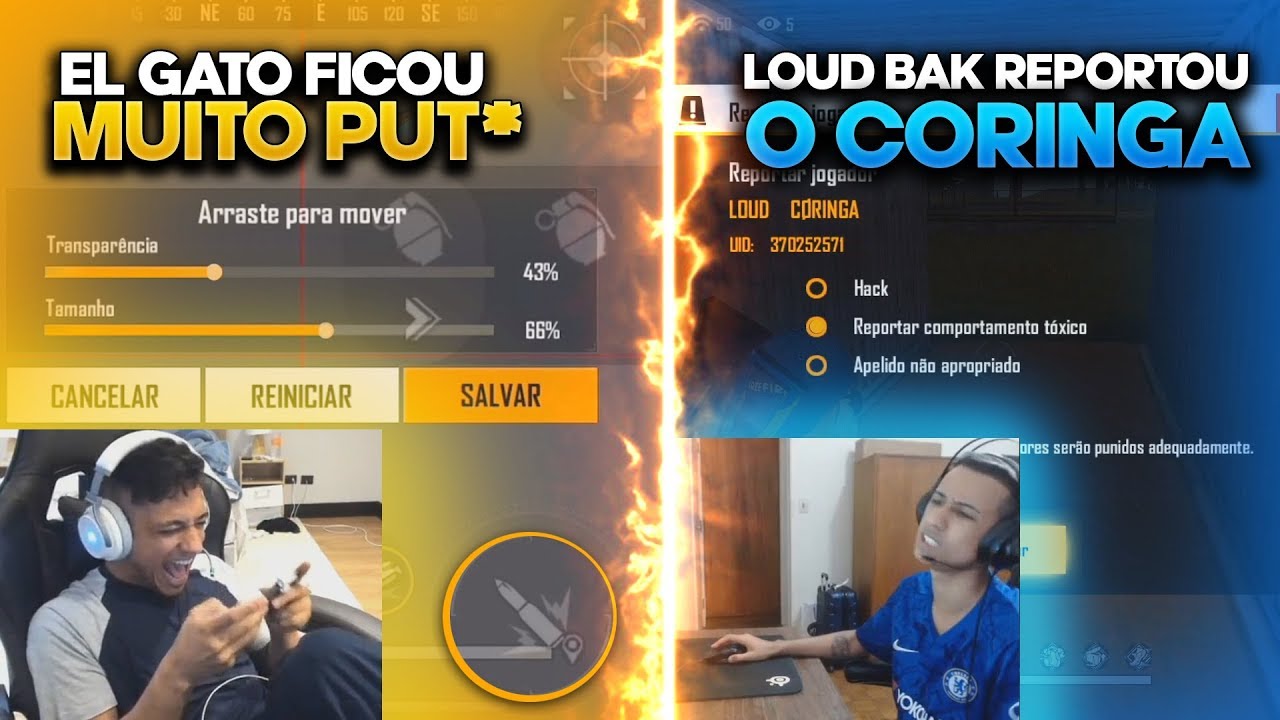 EL GATO FICA PUT* AO ERRAR O NOVO HUD, LOUD BAK REPORTA CORINGA POR ESSE MOTIVO (Melhores Clips)
