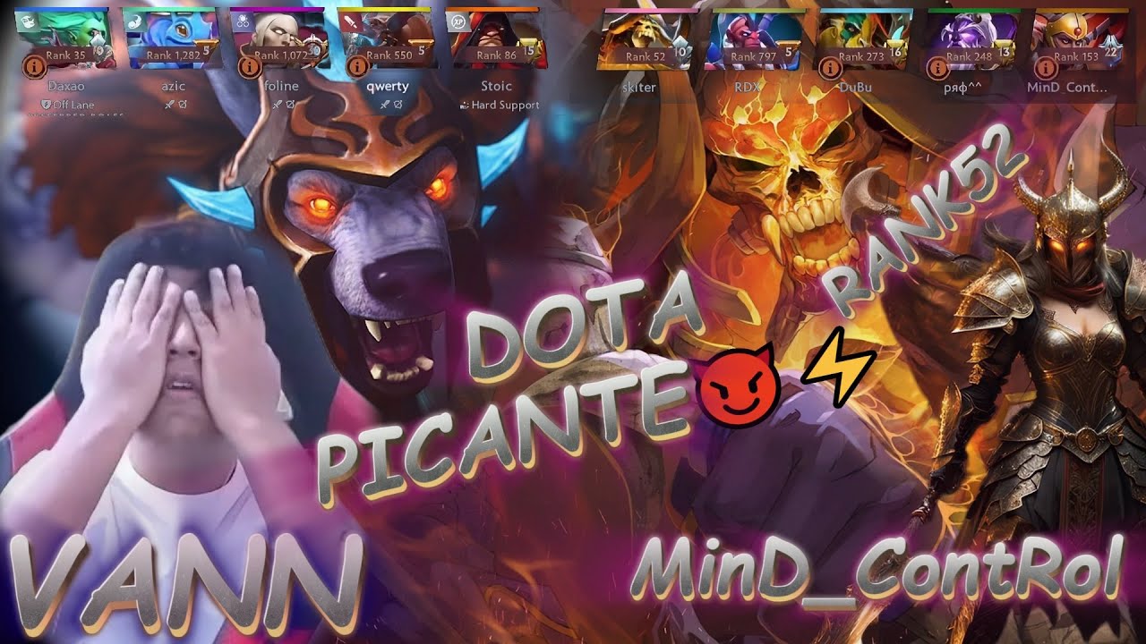 PARTIDA DE ALTO CALIBRE ⚔️🔥 VANN BAJO PRESIÓN CONTRA UN CLINKZ RANK 52 Dota 2  🌶️🔥