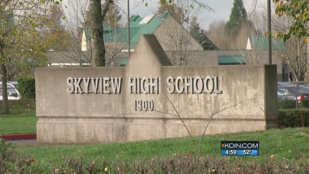 Hate graffiti sprayed on Skyview High School
