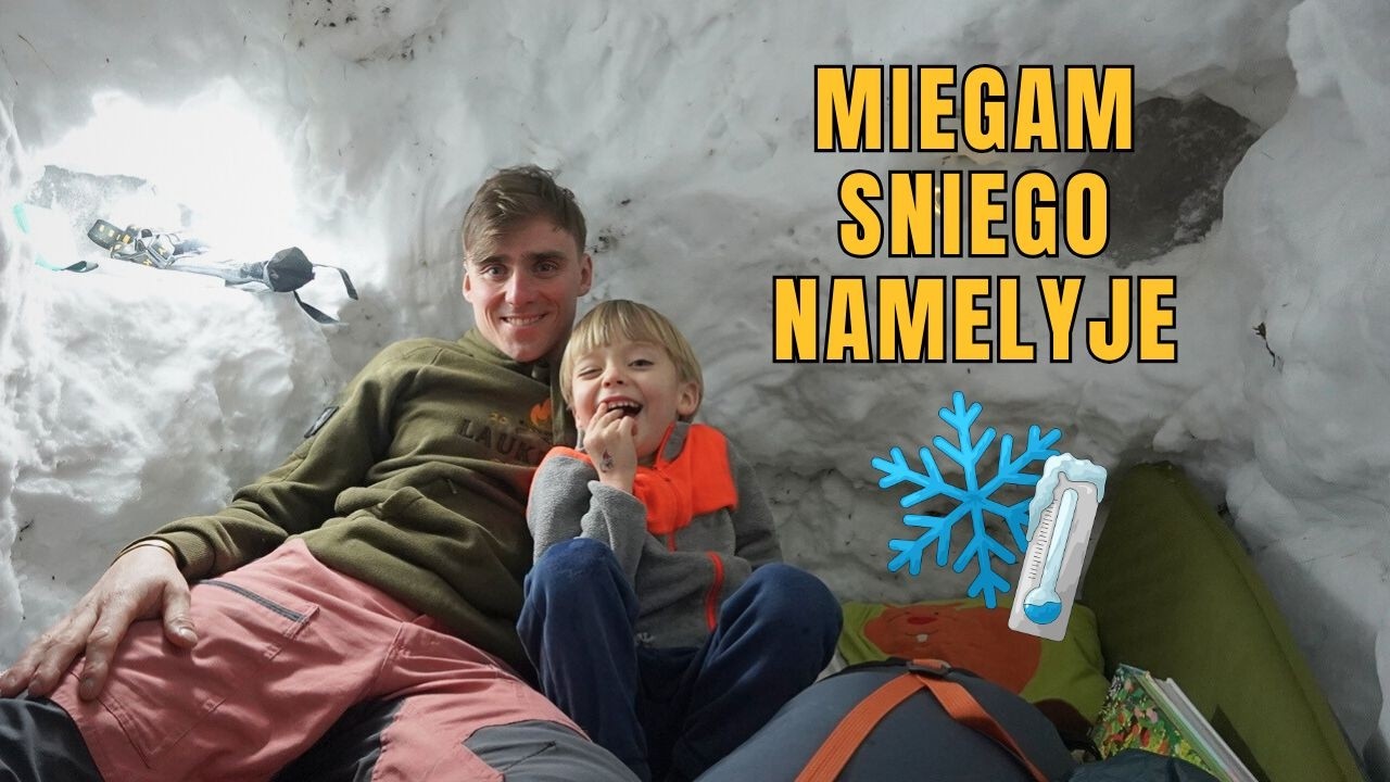 Nakvynė sniego namelyje su sūnumi... ar sulaukėme ryto?