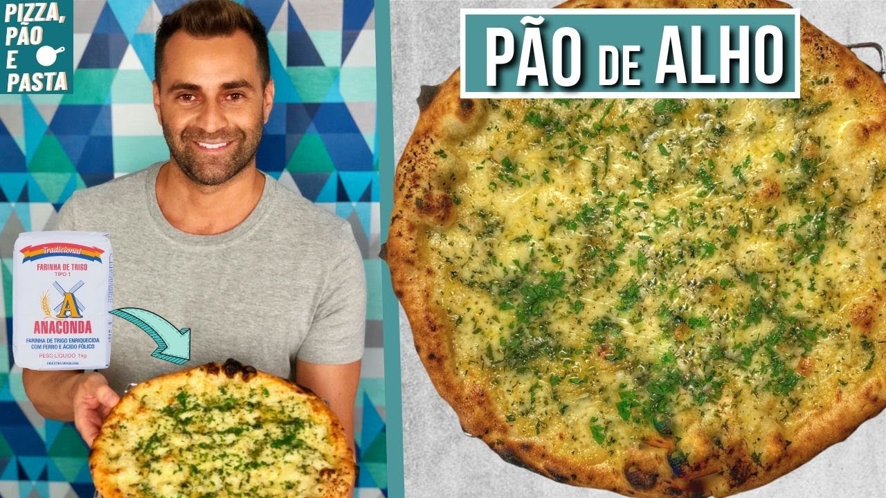 Pizza de Pão de Alho | Massa Profissional de Fermentação Rápida