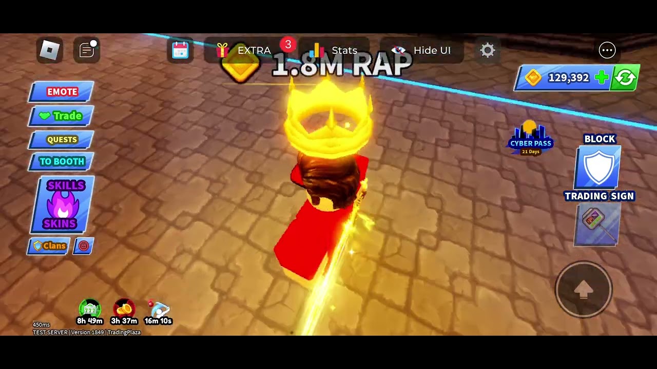 Showcasing my inventory in Blade Ball: Test Server!