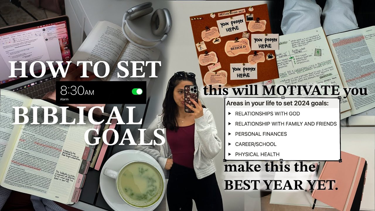 how to set 2025 NEW YEAR GOALS with GOD: prayer boards, productive reset, become THAT Christian girl