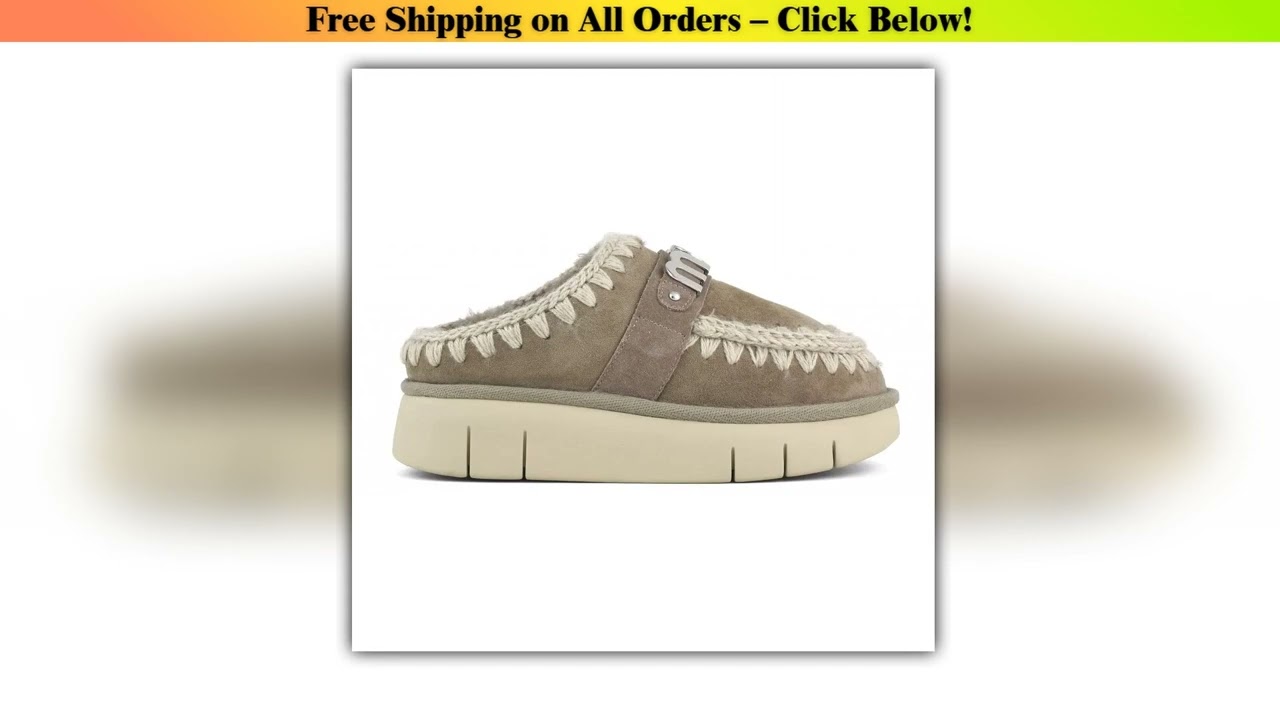 women winter slippers eskimo bounce clog original sheepskin flats 5cm platform ladies shoes
