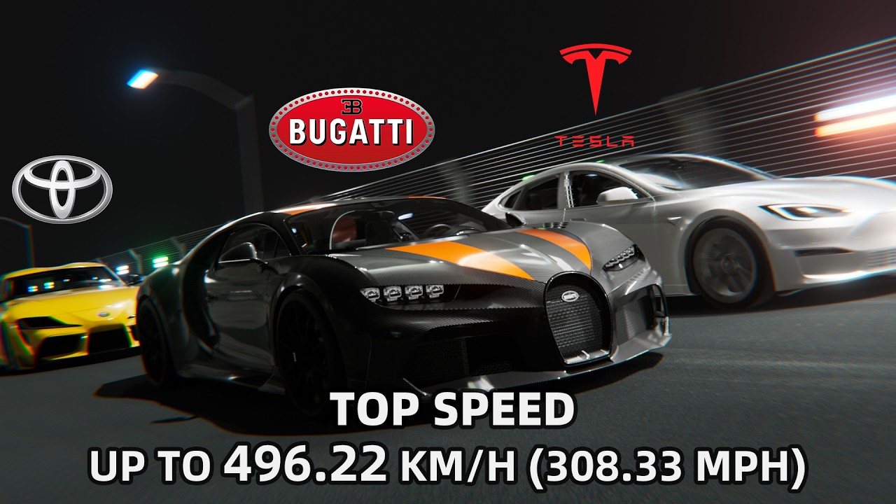 The Fastest Car From Every Brand by Top Speed (Slowest &rarr; Fastest)
