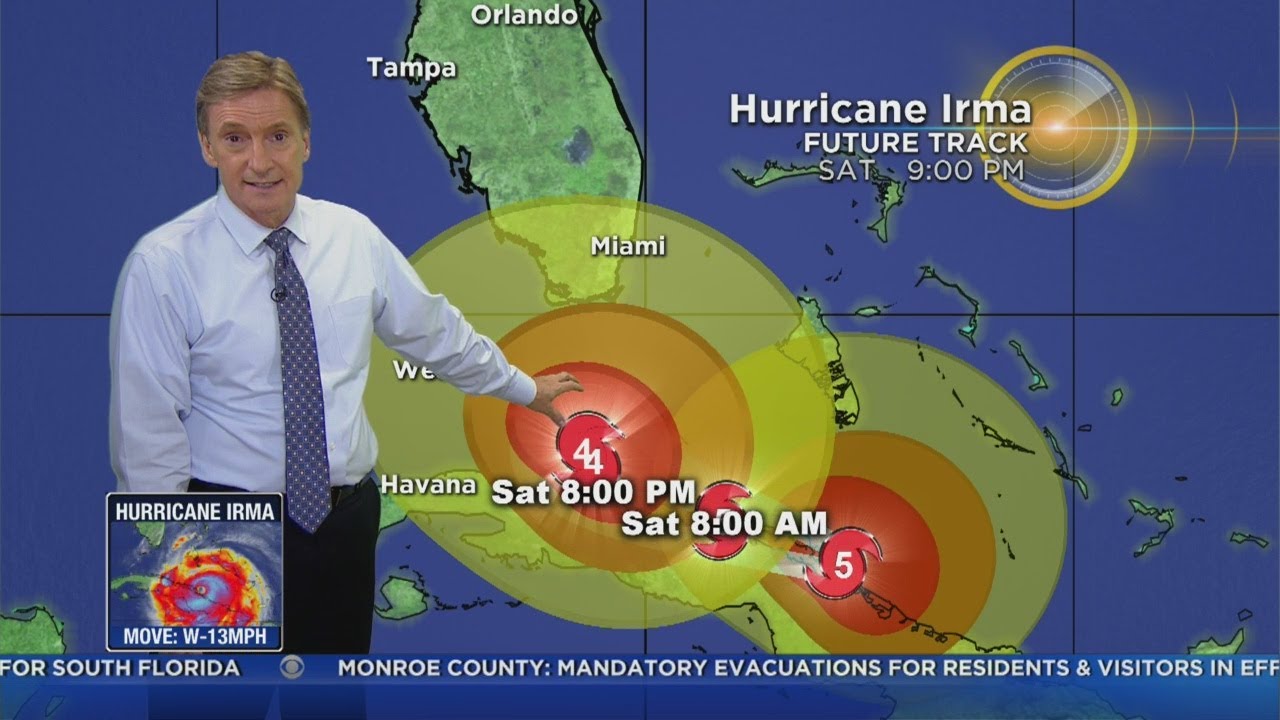 Tracking Hurricane Irma 9-8-17 11pm Advisory
