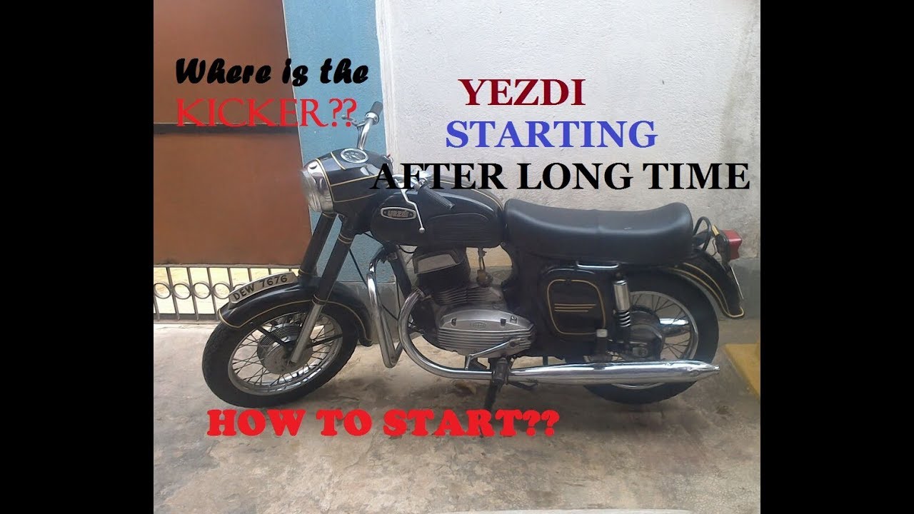 YEZDI 250 RESTORED | AFTER LONG TIME START, HOW TO START??