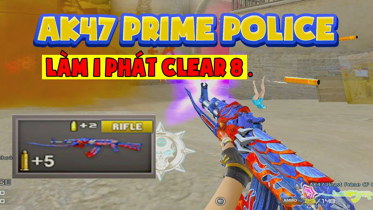 ► Bình luận Đột Kích - AK47 infernal PRIME - Làm 1 phát clear 8 căng cực