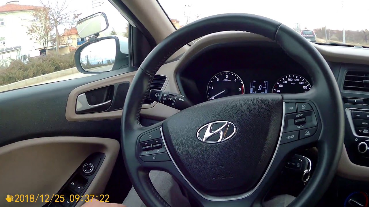 Hyundai i20 araç içi tanıtım direksiyon sınavı Ayklas sürücü kursu