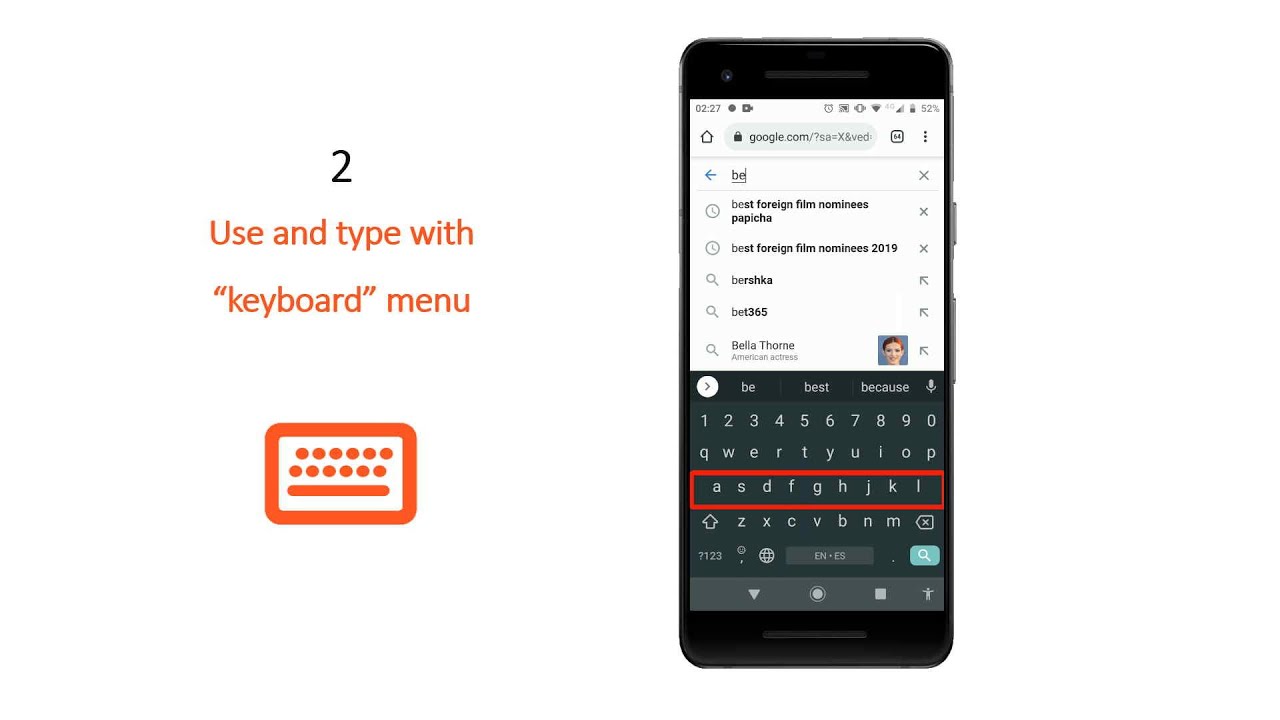 Keyboard scanning with Mouse4all