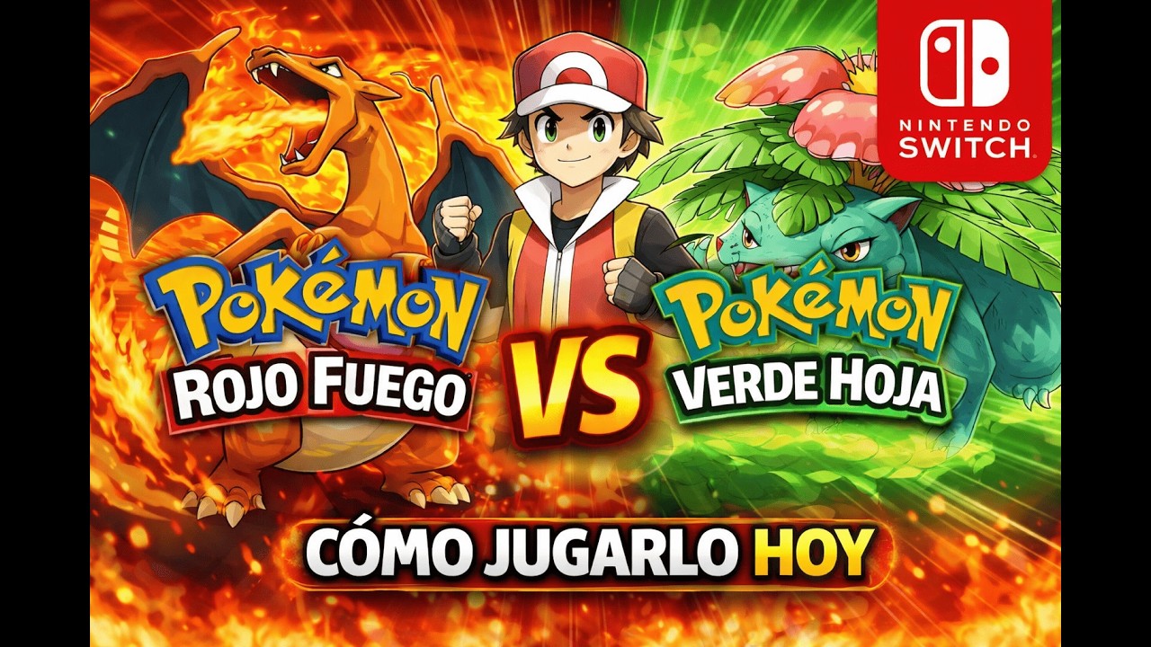 Así puedes jugar Pokémon Rojo Fuego en pleno 2026 |Nintendo Switch 🔥🔴⚪ #pokemon  #nintendoswitch