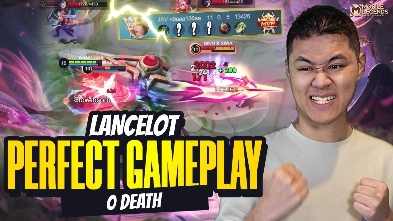 LANCELOT JEJE PERFECT GAMEPLAY ZERO DEATH PATTERN FARMING LANCAR - Mobile Legends