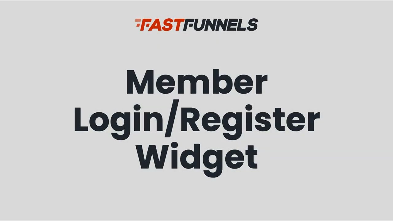 How to Add a Member Login or Registration Form
