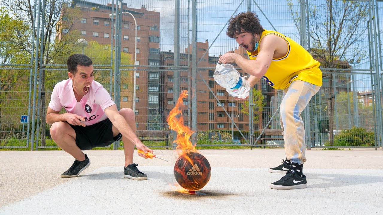 ⚠️ ¿QUÉ PASA SI PRENDEMOS FUEGO A UN BALÓN DE FUTBOL?