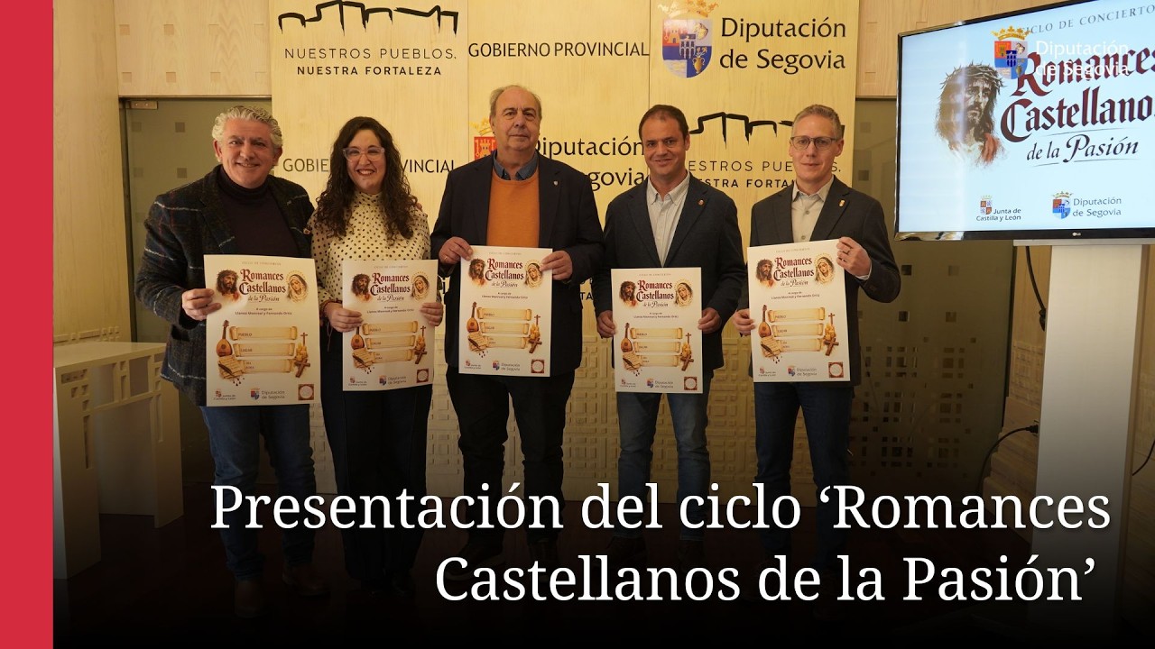La Diputación impulsa el ciclo ‘Romances Castellanos de la Pasión’ en 9 municipios de la provincia