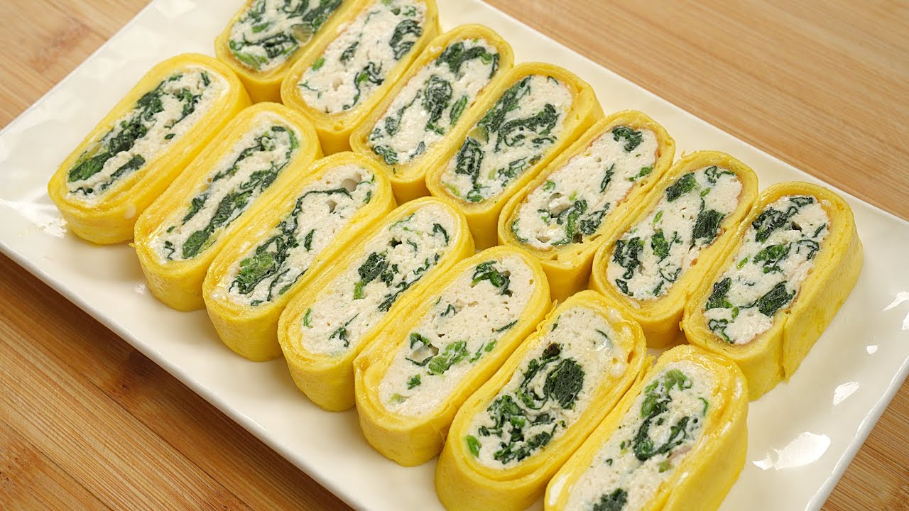 지금이 제일 맛있고 저렴해요 제철 시금치 달걀말이