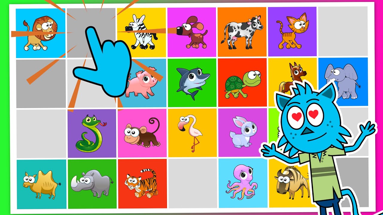 Il gioco degli animali 🐶🐅 | 28 animali: Leone, Mucca, Cane... | Collezione di animali
