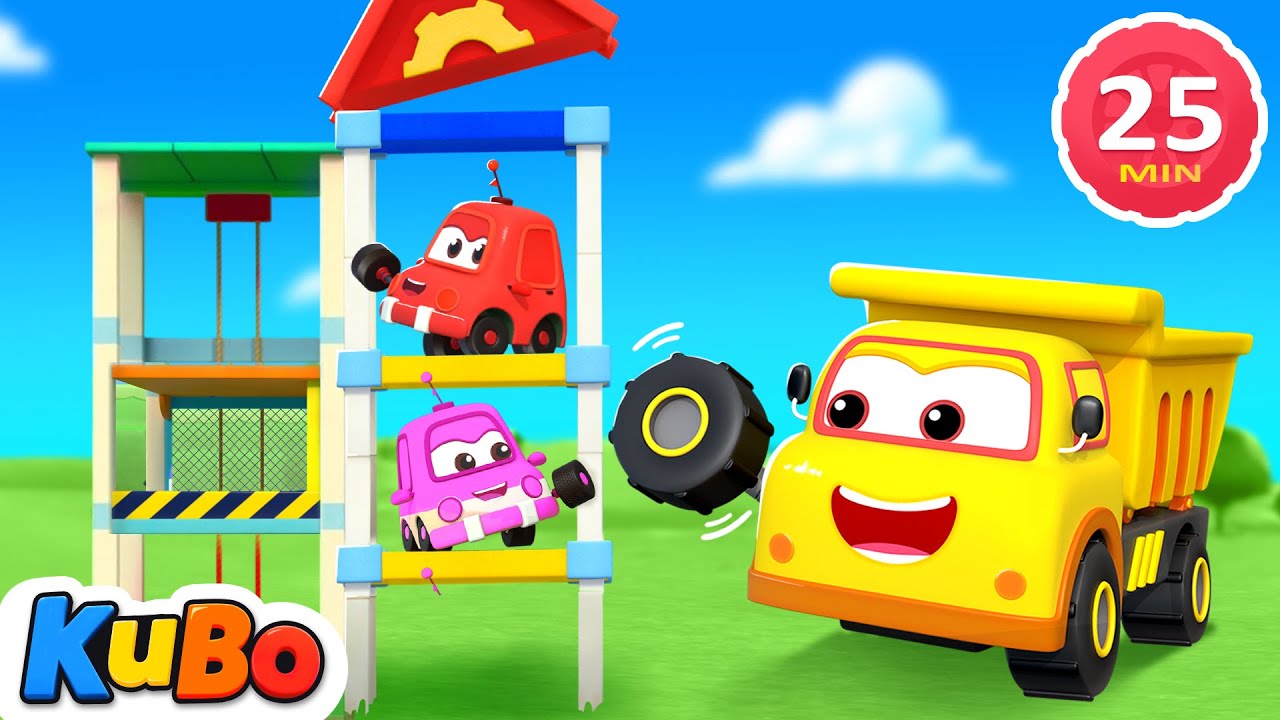 Let’s Build a Super Fun 3D Park 🎡 Baby Cars’ Favorite Spot! | Kubo - Cartoons For Toddlers