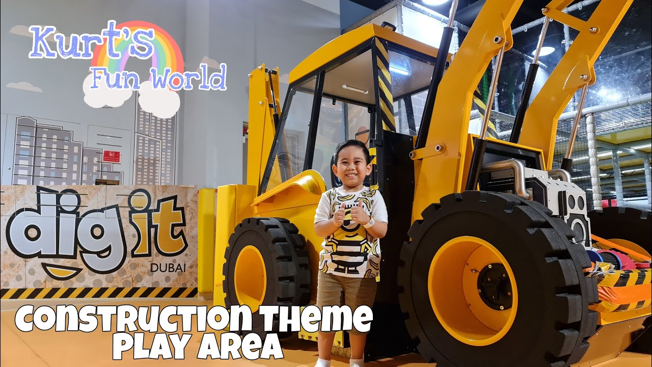 Fun Indoor Play Area | Construction Theme | Dig It at The Spring Souk, Dubai