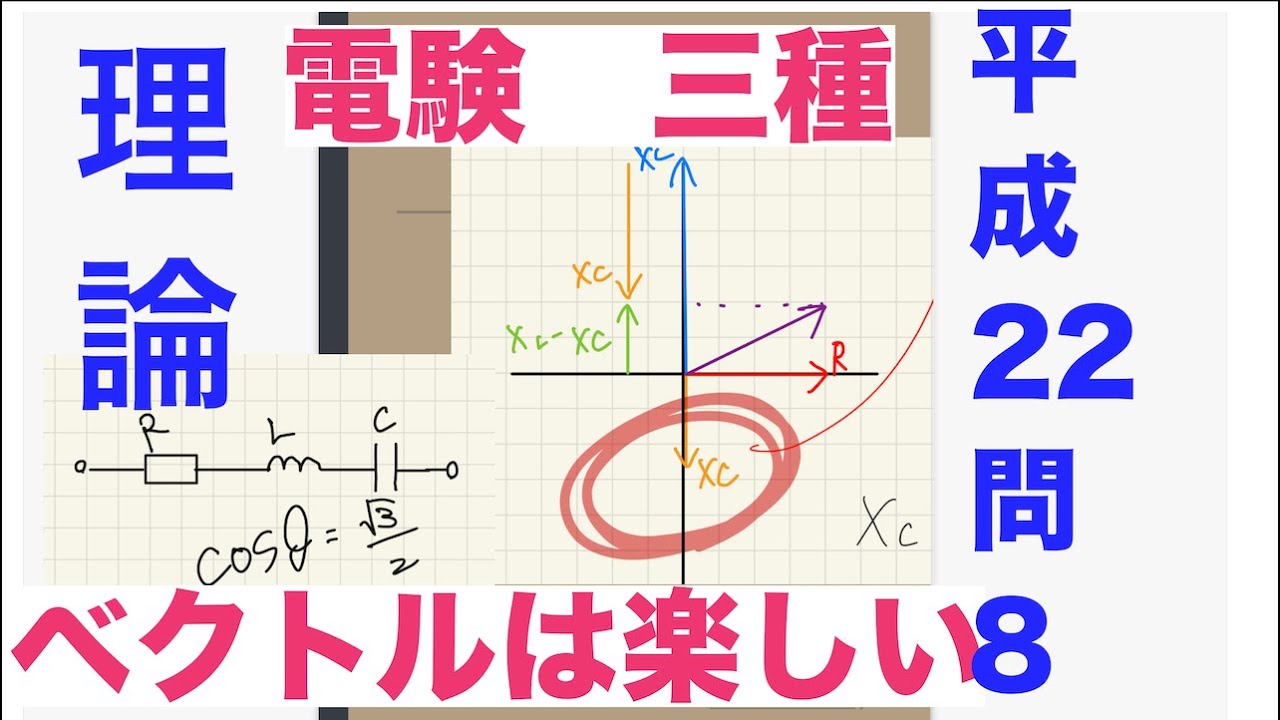 電験三種過去問解説【平成22年　問８】【理論】【交流】