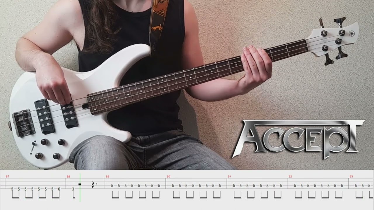 Princes Of The Dawn - Accept (bass cover & tab)