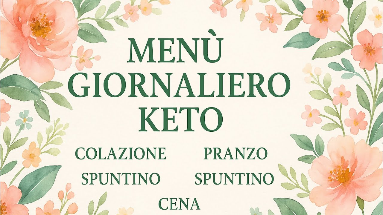 Menu KETO COMPLETO “ COLAZIONE PRANZO CENA + 2 SPUNTINI